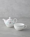 Enola New Bone China Demlik Seti 400 ml Beyaz
