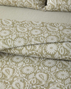 Ethnic Charm Kolay Ütülenir Çift Kişilik Nevresim Takımı 200x220 cm Yağ Yeşili