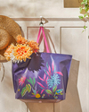 Exotic Flower Alışveriş Çantası Mor