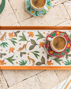 Exotic Flower Melamin Tepsi Sarı