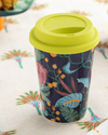 Exotic Ivy New Bone Silikon Kapaklı Travel Mug 400 ml Mor
