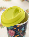 Exotic Ivy New Bone Silikon Kapaklı Travel Mug 400 ml Mor
