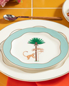 Exotic Monkey New Bone China Pasta Tabağı 15 cm Açık Mavi