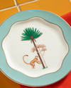 Exotic Monkey New Bone China Pasta Tabağı 15 cm Açık Mavi