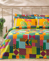Exotic Patchwork Baskılı Tek Kişilik Pike Koyu Yeşil