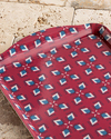 Exotic Square Melamin Tepsi Pembe