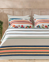Exotic Stripes Baskılı Çift Kişilik Pike Lacivert