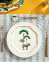 Exotic Zebra New Bone China Pasta Tabağı 20 cm Beyaz