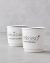Fabulous Bone Porselen 2’li Espresso Fincan 90 ml Beyaz