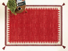 Fancy Luis Dokuma Kilim Krem - Kırmızı