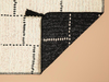 Fancynia Dokuma Kilim Krem Siyah