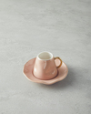 Felix New Bone China 4 Parça 2 Kişilik Kahve Fincan Takımı Pudra