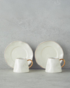 Felix New Bone China Kahve Fincan Takımı 4 Parça 2 Kişilik Beyaz