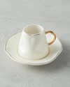 Felix New Bone China Kahve Fincan Takımı 4 Parça 2 Kişilik Beyaz