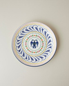 Fiesta Talavera Porselen Pasta Tabağı 21 cm Beyaz - Lacivert