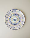Fiesta Talavera Porselen Servis Tabağı 26 cm Beyaz - Lacivert