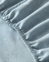 Fine Lines Şönil İplikli İpliği Boyalı King Size Nevresim Takımı 240x220 cm Bej - Mavi