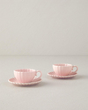 Fiore New Bone China Kahve Fincan Takımı Pudra