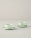 Fiore New Bone China Kahve Fincan Takımı Mint