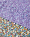 Fiore Viola Çift Kişilik Çok Amaçlı Örtü 200x220 cm Mor