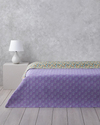 Fiore Viola Çift Kişilik Çok Amaçlı Örtü 200x220 cm Mor