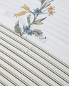 Fioreline Dijital Baskılı Kolay Ütülenir  Tek Kişilik Nevresim Takımı 160x220 cm Yeşil-Sarı