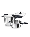Fissler Vitaquick Elemental Paslanmaz Çelik 2'li Düdüklü Tencere Seti 6 + 3,5 L