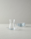 Fitted 6'lı Cam Çay Tabağı Silver