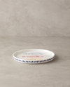 Flake Bone Porselen Pasta Tabağı 21 cm Renkli