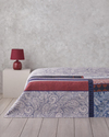Flora Drape King Size Çok Amaçlı Örtü 240x220 cm Yeşil