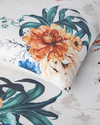 Flora Vista Dijital Baskılı Soft Cotton Çift Kişilik Nevresim Takımı Turuncu