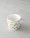 Floral Bliss New Bone China Kupa 450 ml Renkli
