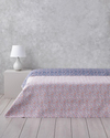 Floral Cascade Tek Kişilik Çok Amaçlı Örtü 160x220 cm Pembe