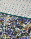 Floral Charm Tek Kişilik Çok Amaçlı Örtü Mavi