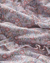 Floral Euphoria Fırfırlı Çift Kişilik Yatak Örtüsü Takımı 200x220 cm Somon