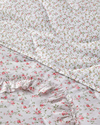 Floral Euphoria Fırfırlı Çift Kişilik Yatak Örtüsü Takımı 200x220 cm Pembe