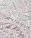 Floral Euphoria Fırfırlı Tek Kişilik Yatak Örtüsü Takımı 160x220 cm Pembe