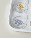 Floral Garden Melamin 4'lü Kahvaltılık 24,5x21,5 cm Renkli