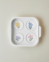 Floral Garden Melamin 4'lü Kahvaltılık 24,5x21,5 cm Renkli