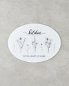 Floral Home Cam Kesme Tahtası 38x28 cm Beyaz