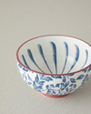 Floral Lines New Bone China Kase Lacivert