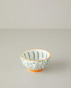 Floral Lines New Bone China Kase Yeşil