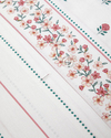 Floral Lines Pamuk Tek Kişilik Nevresim Takımı 160x220 cm Pembe - Yeşil