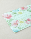 Floral Spirit Cam Kesme Tahtası 25x35 cm Pembe - Mavi