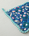 Floral Touch Polyester 2'li Mutfak Seti 17x30 Cm + 20x20 Cm Yeşil