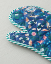 Floral Touch Polyester 2'li Mutfak Seti 17x30 Cm + 20x20 Cm Yeşil