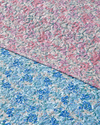 Floral Twilight King Size Çok Amaçlı Örtü 240x220 cm Mavi