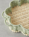 Flore Kağıt İp Dekoratif Tepsi 25x5 cm Natural