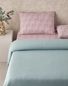 Floret Bloom Soft Çift Kişilik Pike Takımı 200x220 cm Pembe