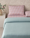 Floret Bloom Soft Tek Kişilik Pike Takımı 150x220 cm Pembe